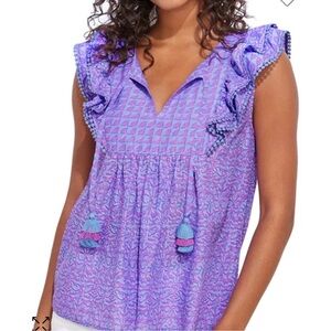 Vineyard Vines Purple Fushia blouse